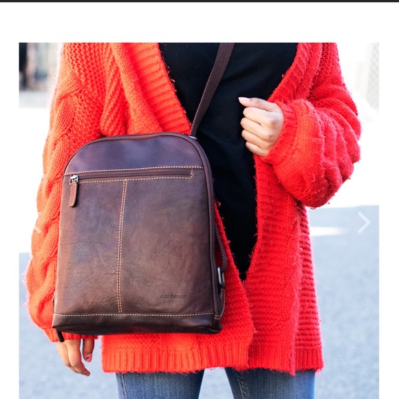 JACK GEORGES VOYAGER SMALL CONVERTIBLE BACKPACK/CROSSBODY #7133 - Picture 2 of 13